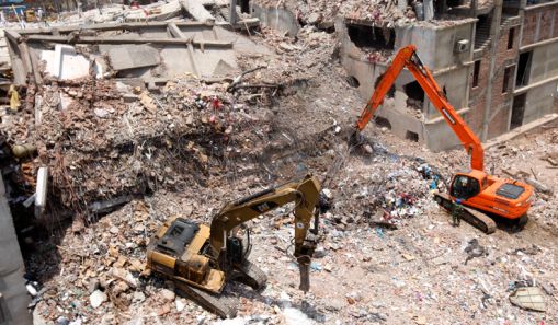 因電機振動引起樓房倒塌